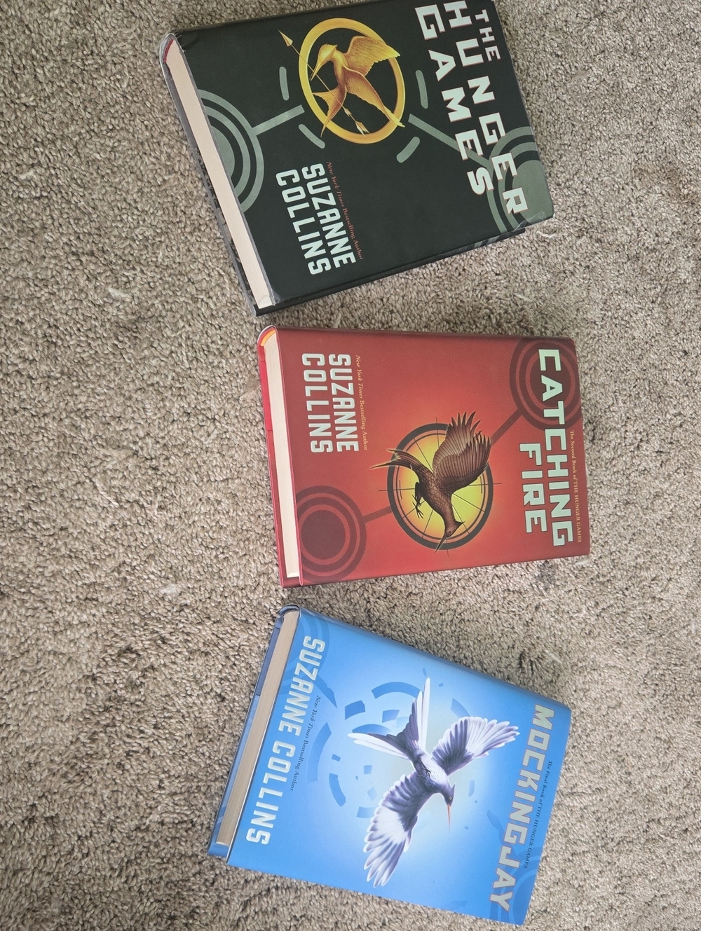 The Hunger Games Trilogy Hardcover Set - Blue Red Green